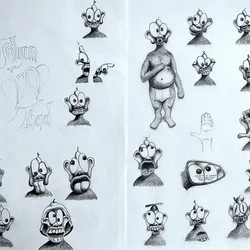 Self-Portrait Sketches